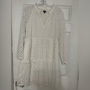 JCREW WHITE EYELET DRESS Brand New/Never used/without tags.